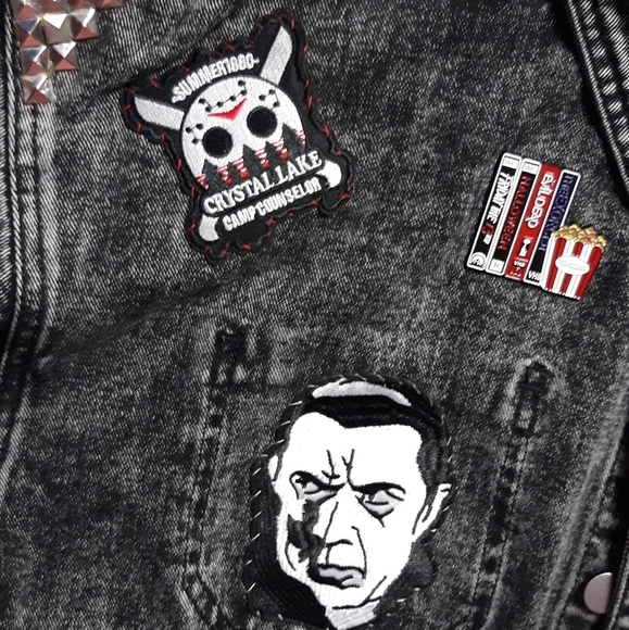 SOLD! Nosferatu pt.2! Horror movie lovers acid washed denim- CLAIMED! - Picture 11 of 16